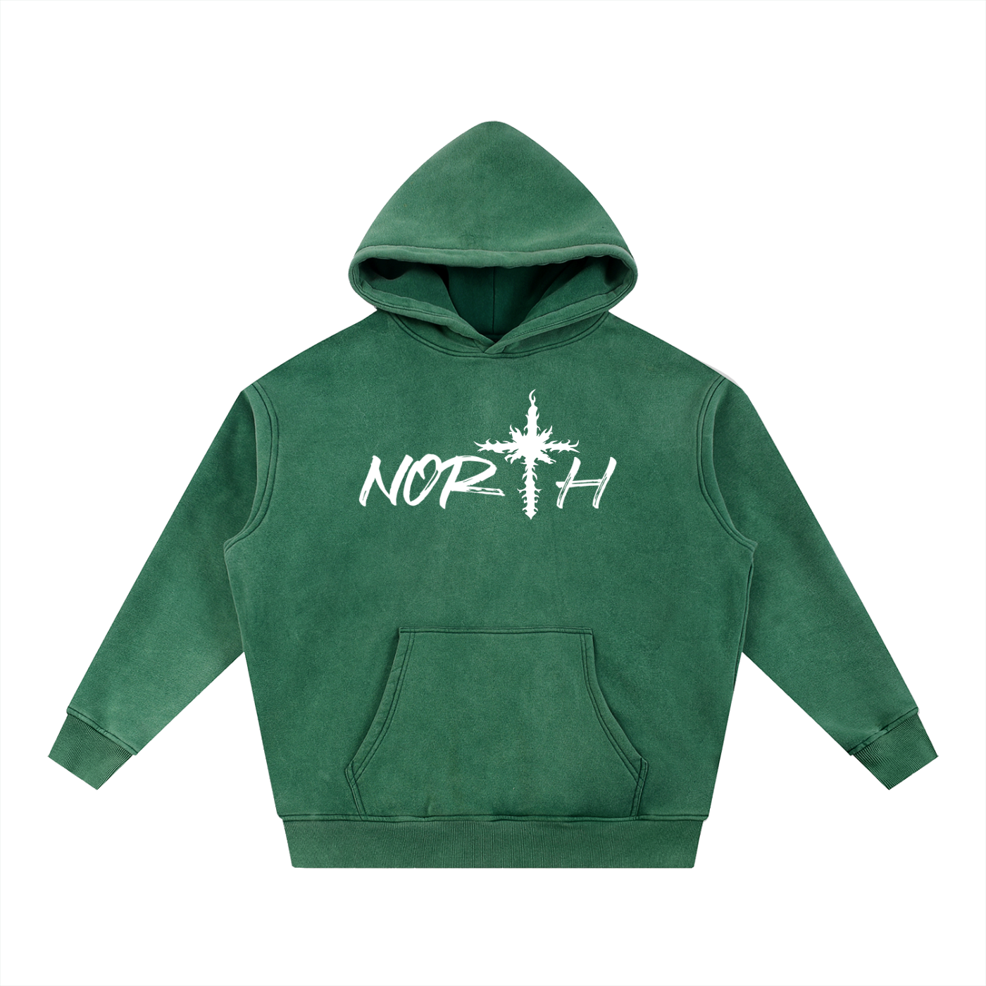 Snow Wash Fleece Oversize Hoodie