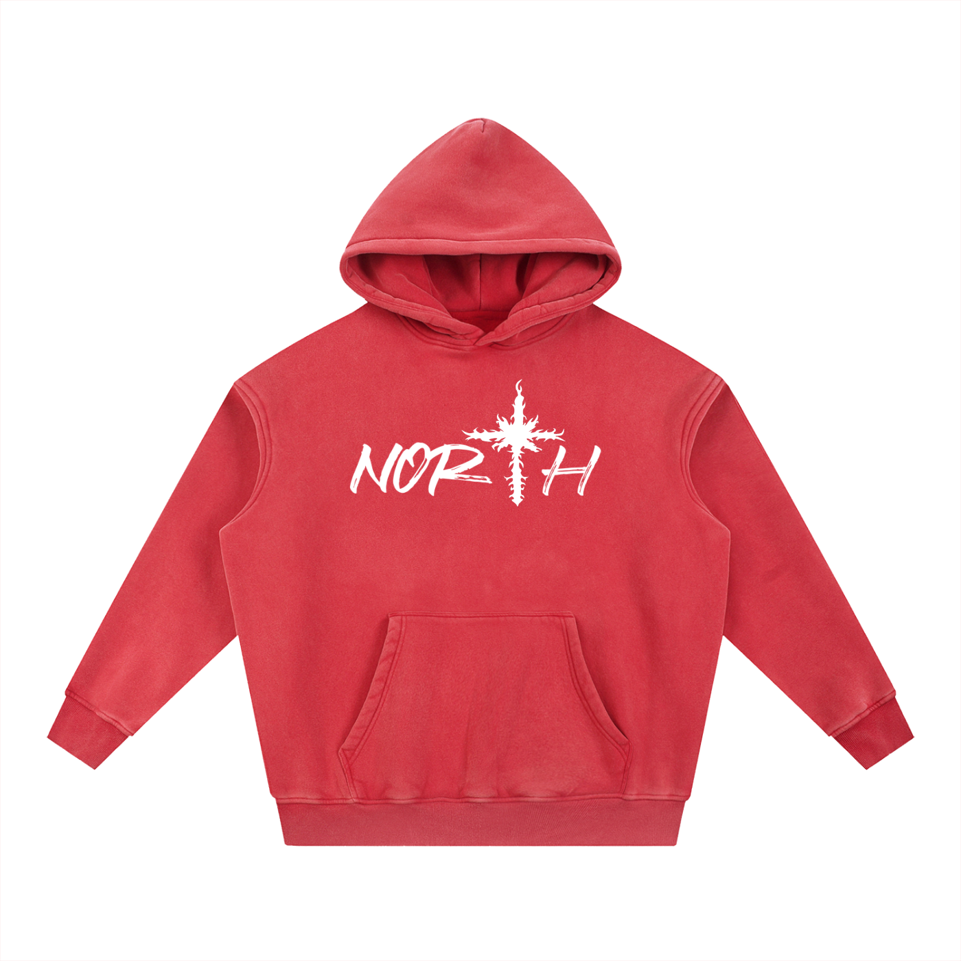 Snow Wash Fleece Oversize Hoodie
