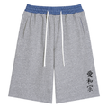 Peace, Love, and Tranquility Shorts w/ Plaid Waistband
